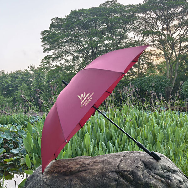 雨伞厂 定制-27寸南湖宾馆广告伞、广州制伞厂